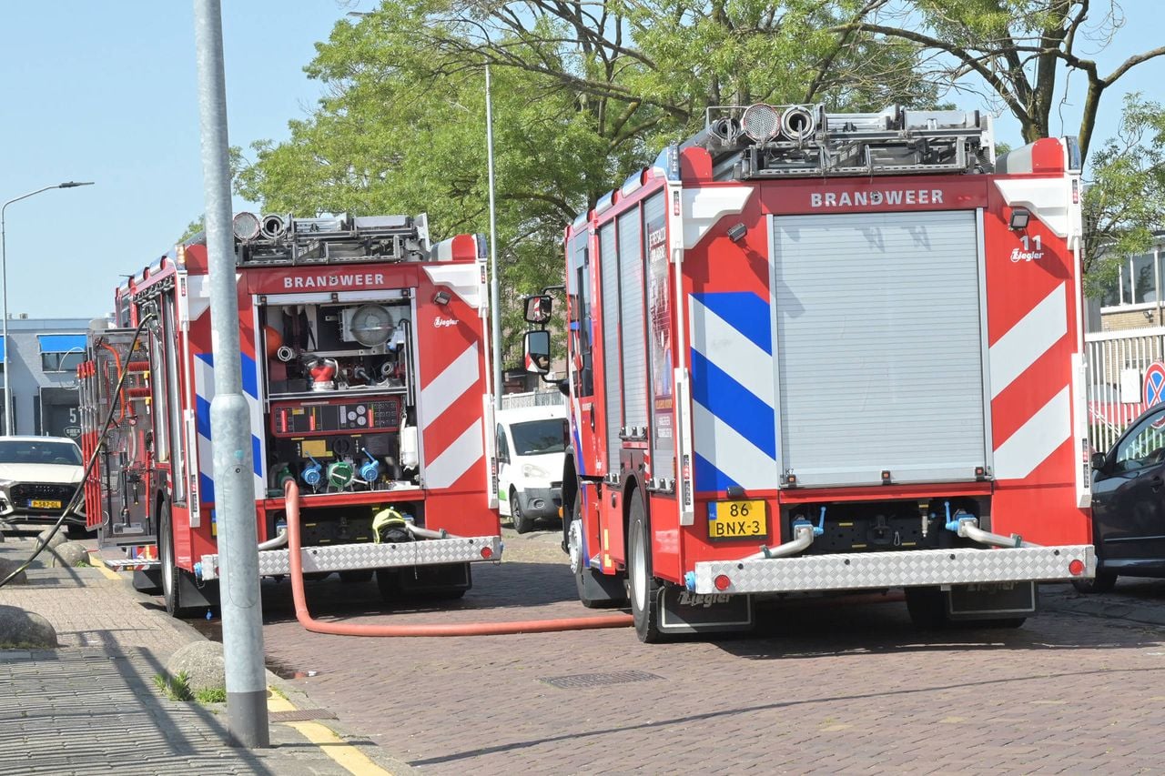 De straat werd afgezet (foto: Perry Roovers / Persbureau Heitink).