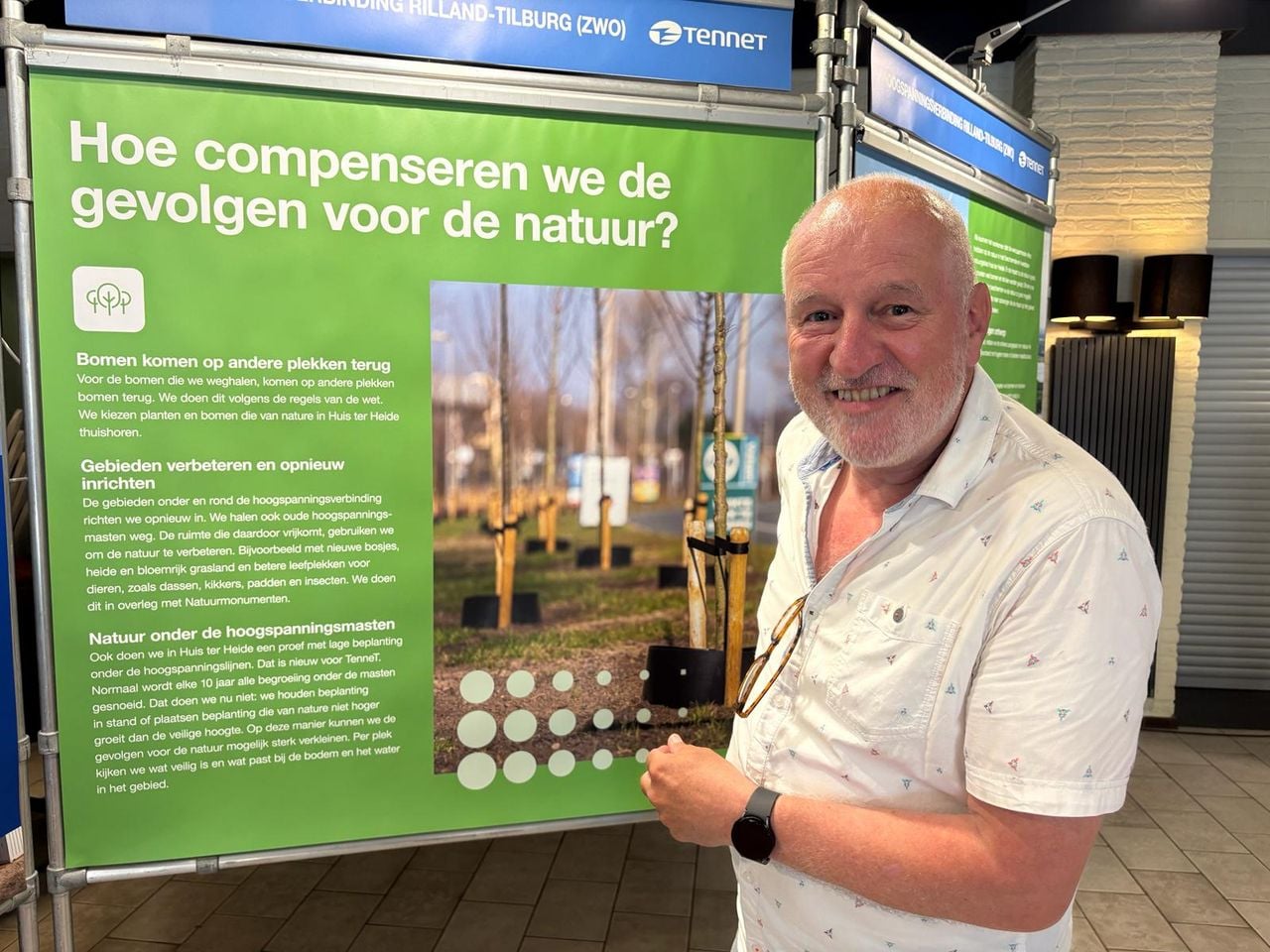 Albert Boer vraagt zich af of er genoeg gecompenseerd wordt (foto: Pieter Soethout)