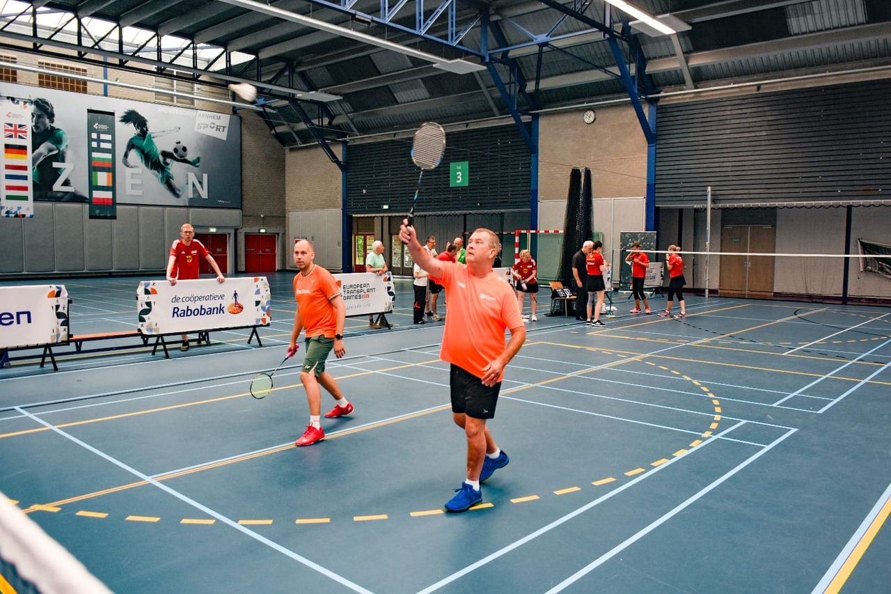 Marcel won twee gouden medailles met badminton (foto: privéarchief Marcel).