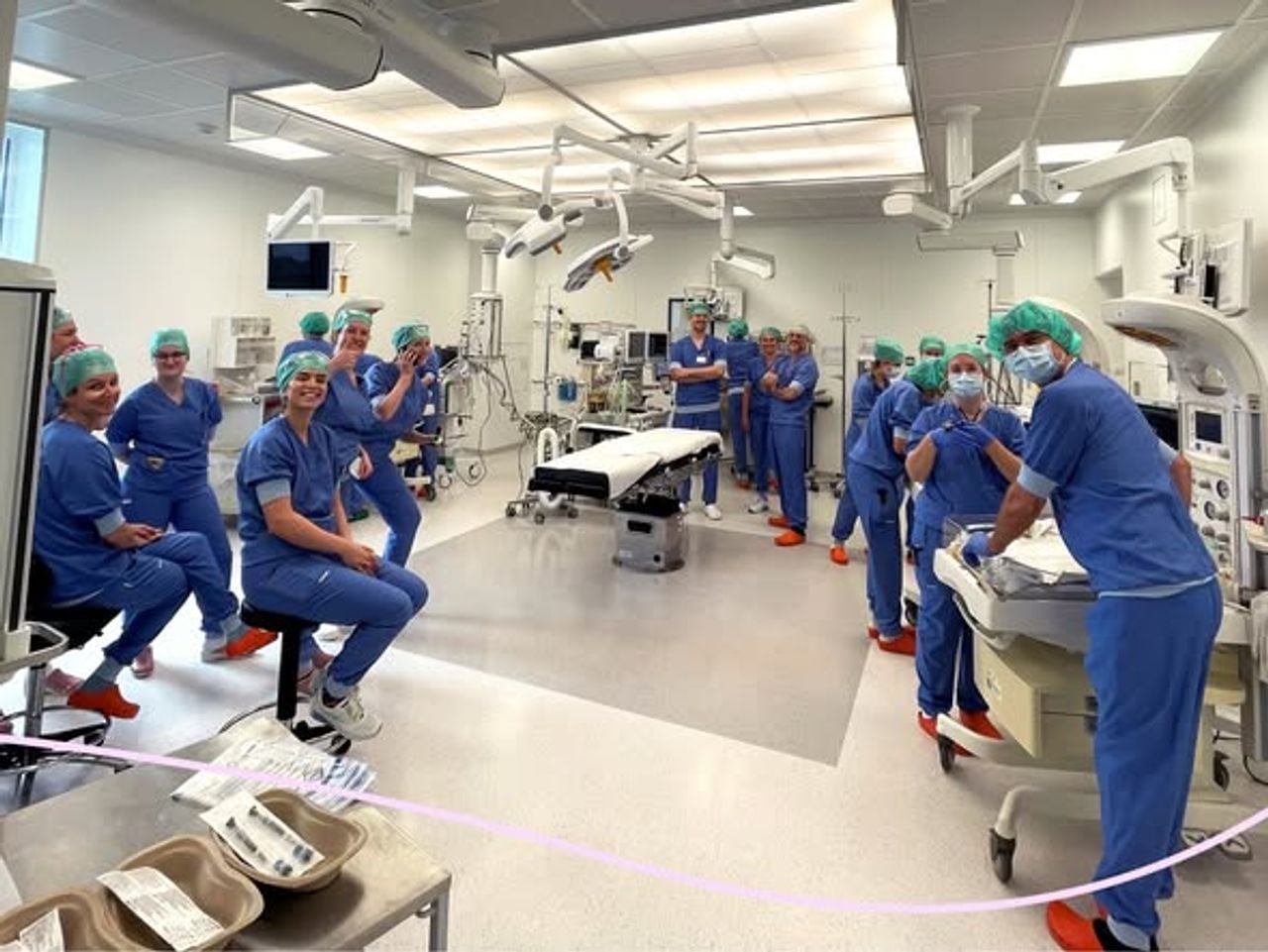Voor de bevalling werd de operatiekamer aangepast (foto: Máxima MC).