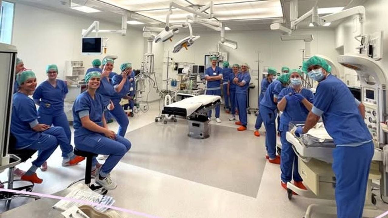 Het zorgteam in het ziekenhuis (foto: Máxima MC). 