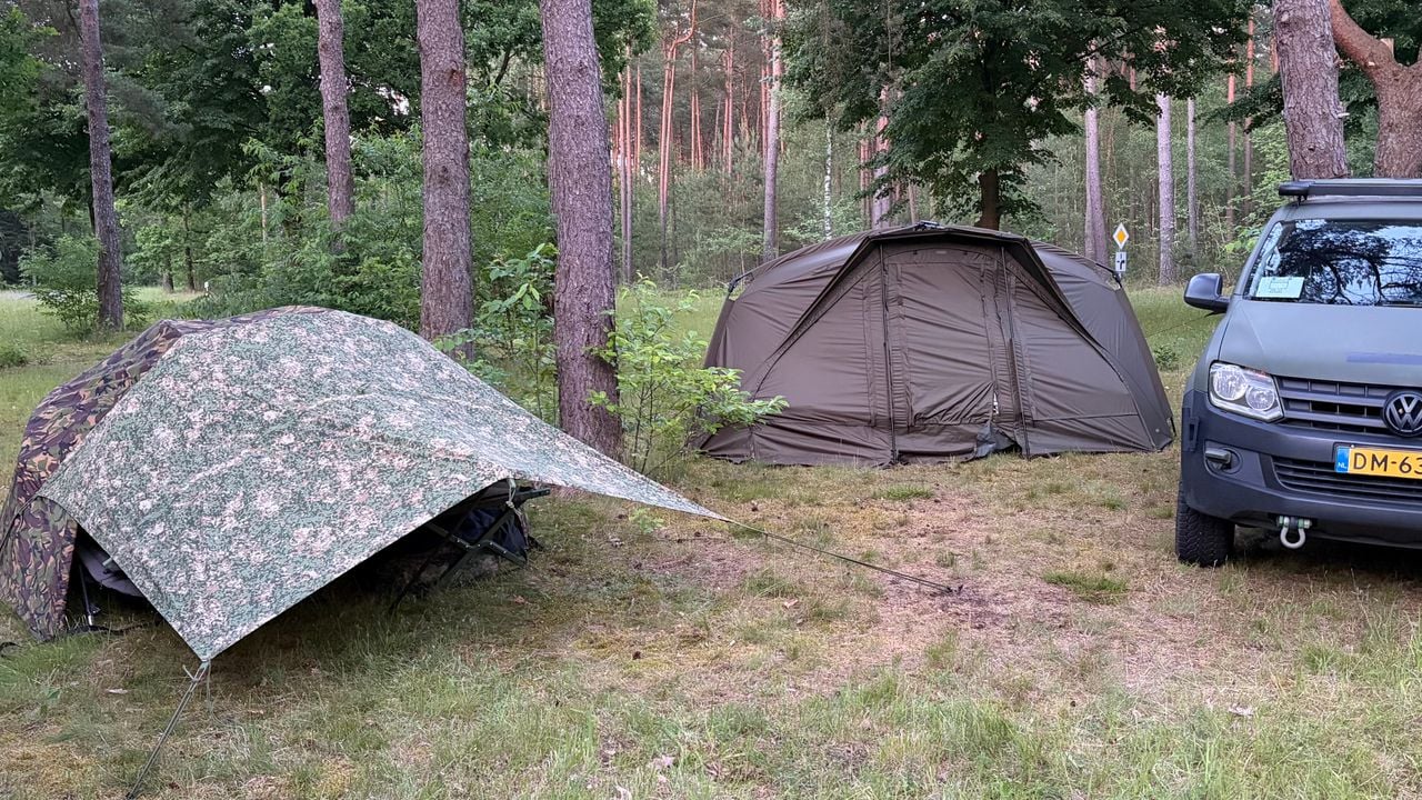 Tentjes van militairen, omgeving Munster, juni 2026 (foto: Willem-Jan Joachems)