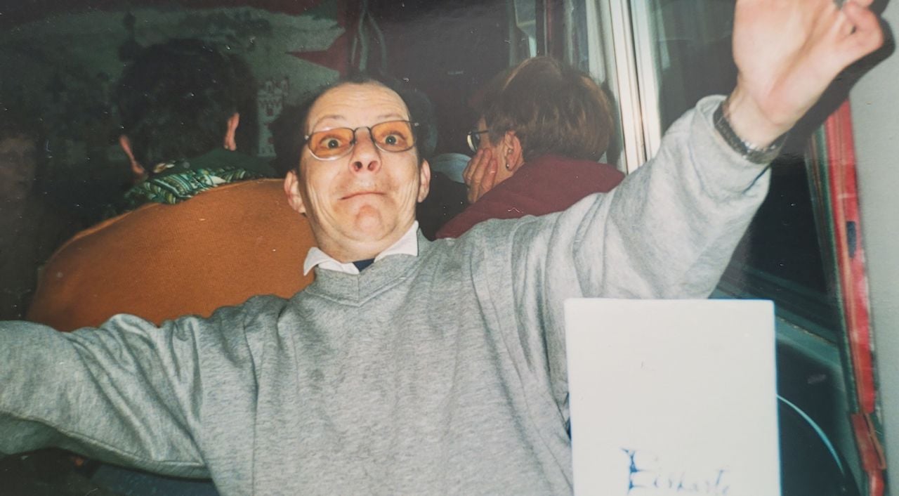 Jos in een uitbundige bui (foto: privé).