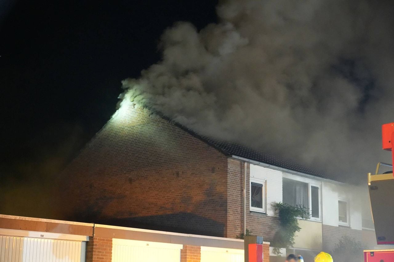 Er was veel rookontwikkeling (foto: Persbureau Heitink).