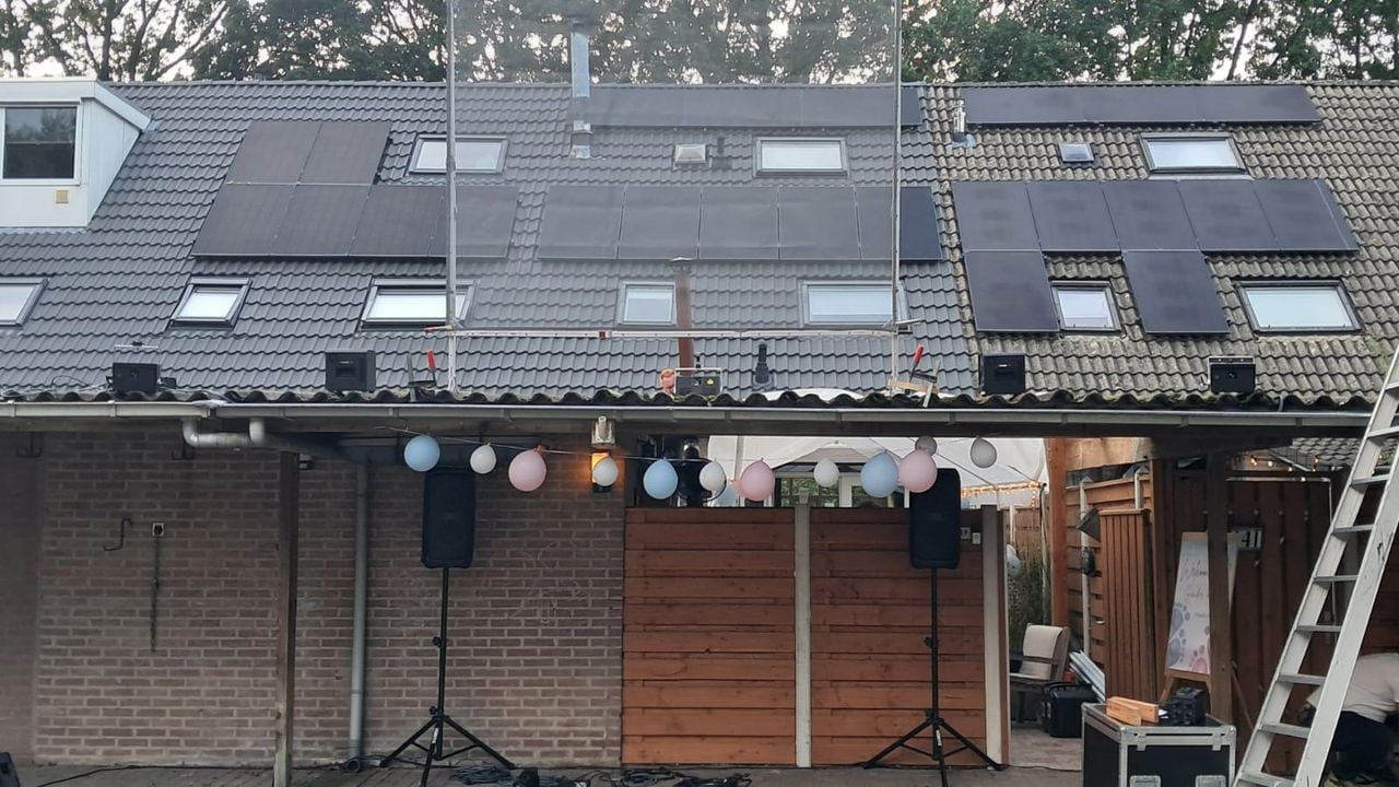 Zo zag het geheel er in het licht uit (eigen foto).
