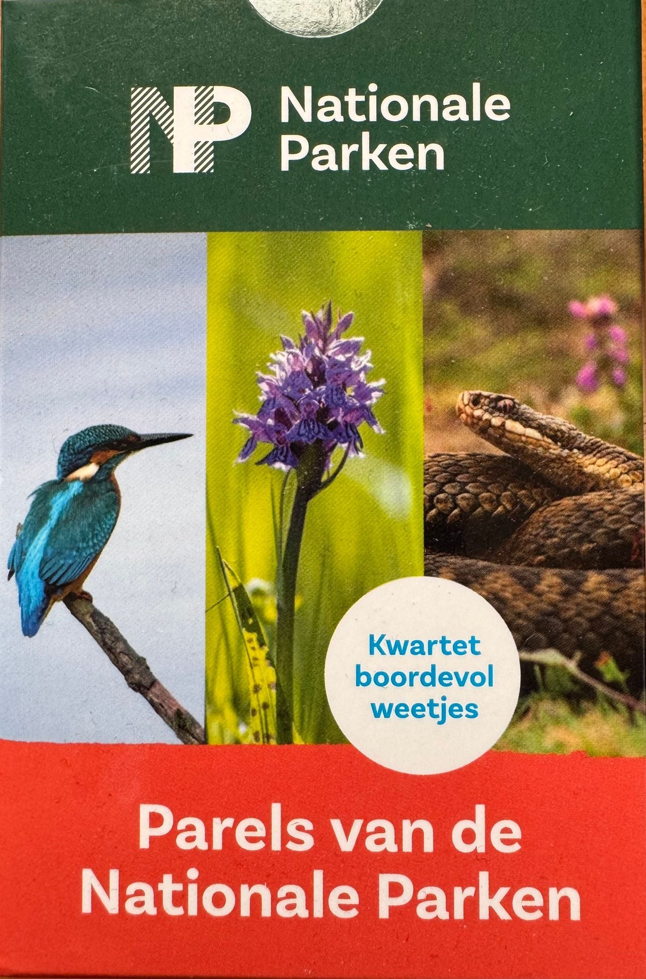 Kwartetspel Parels van de Nationale Parken.