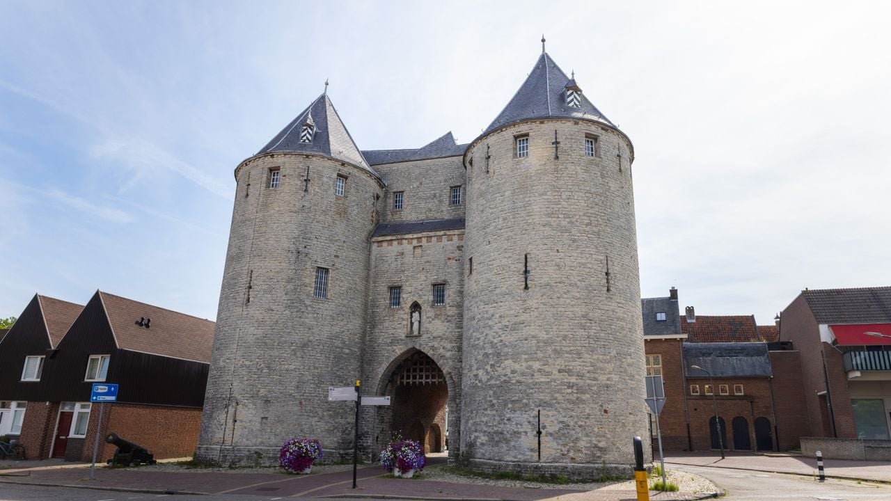 De voorkant van de Gevangenpoort in Bergen op Zoom waar Josina 18 jaar vastzat(foto: Persbureau Heitink).