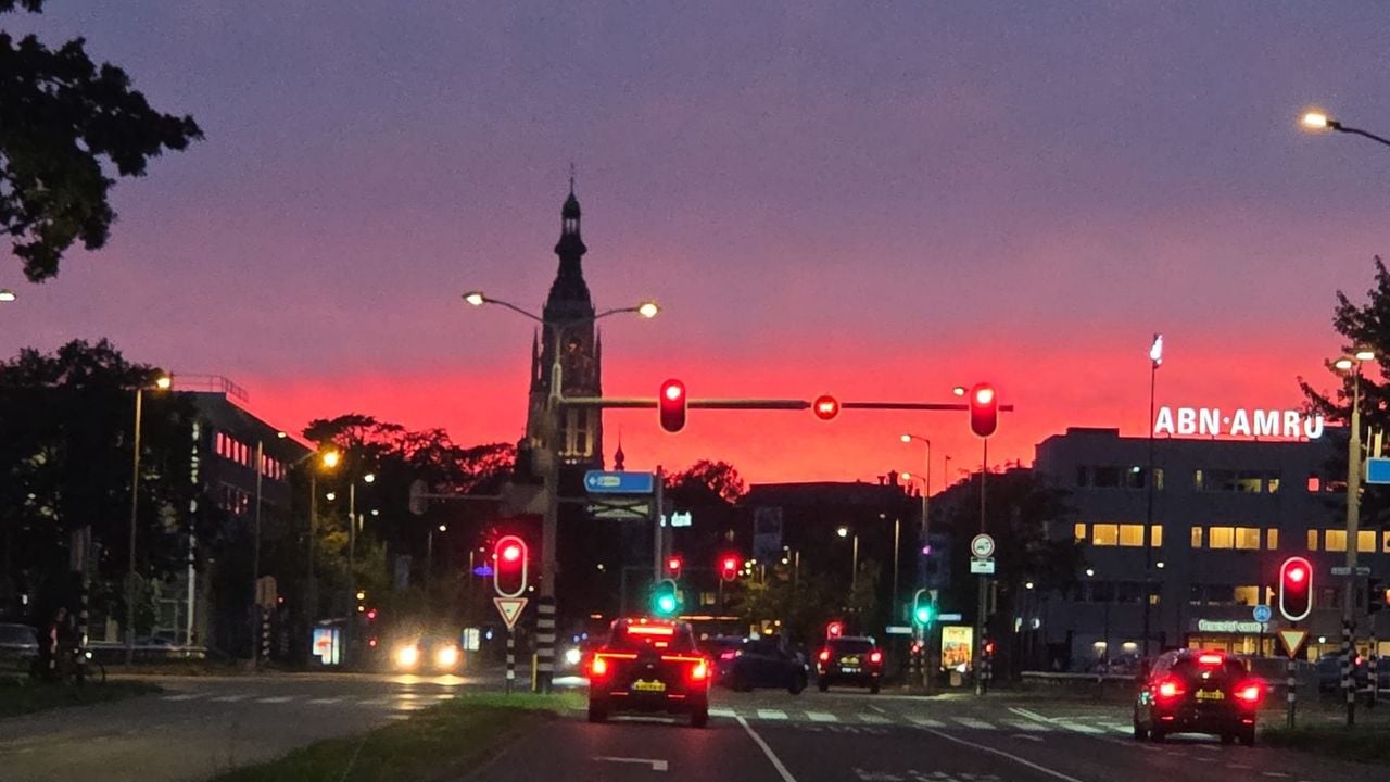 Ook Breda kleurt gezellig mee (foto: Henk van Ingen).