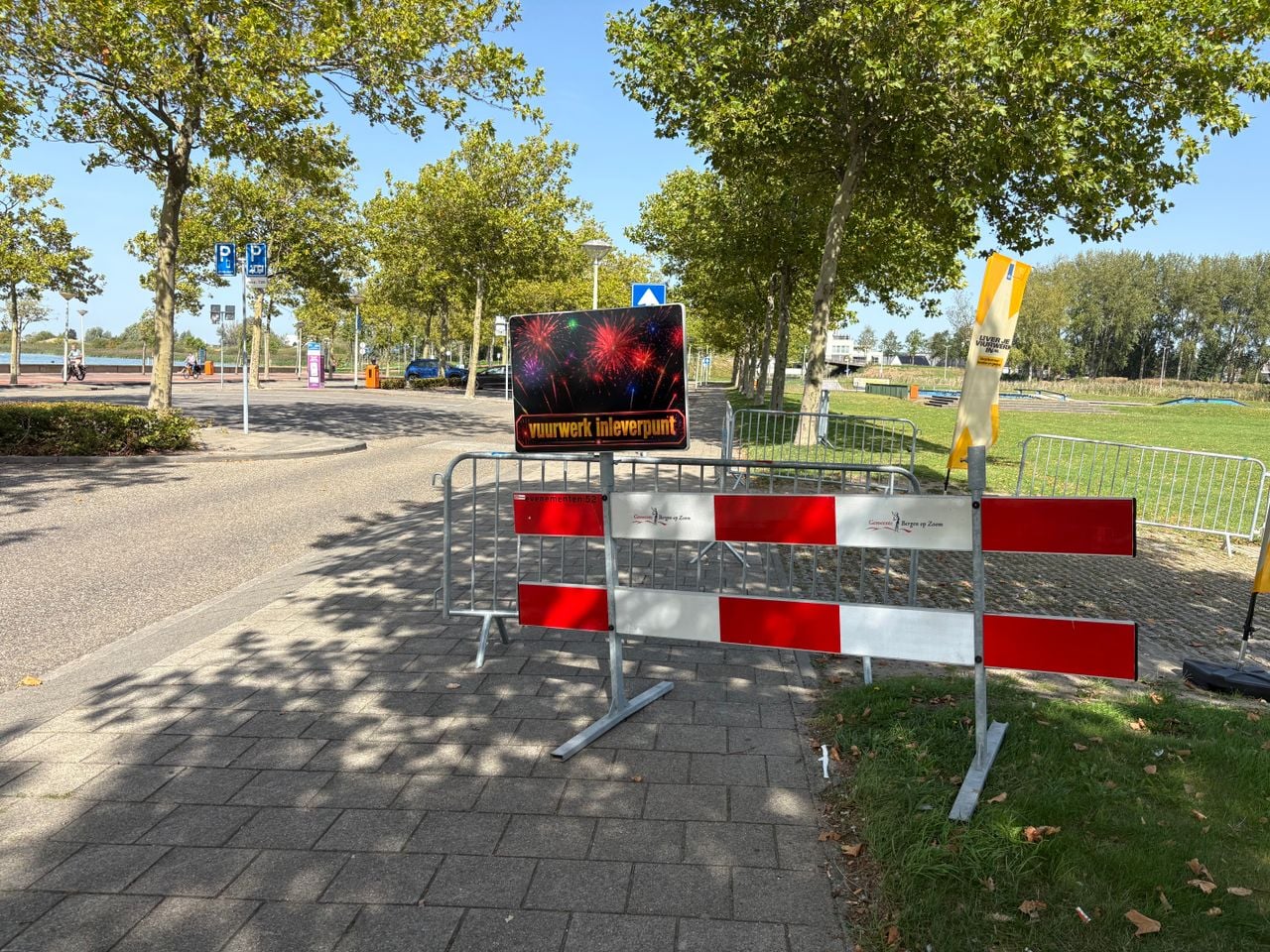 Het inleverpunt voor vuurwerk (foto: Raymond Merkx).