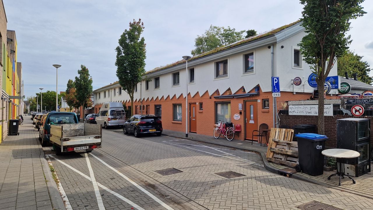 De huizen met veel kleur, groene daken en soms opvallende voortuinen springen in het oog (foto: Tom Berkers).