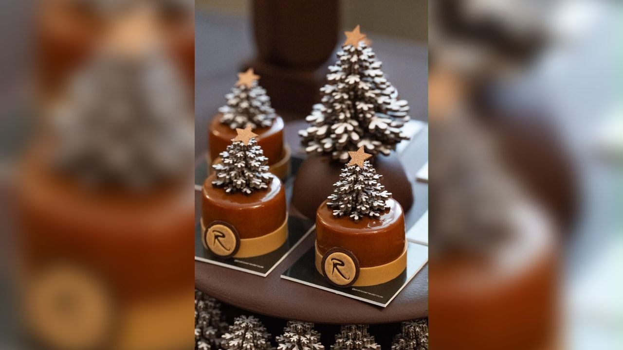 Een van de gebakjes op de showtafel (foto: Patisserie de Rouw).