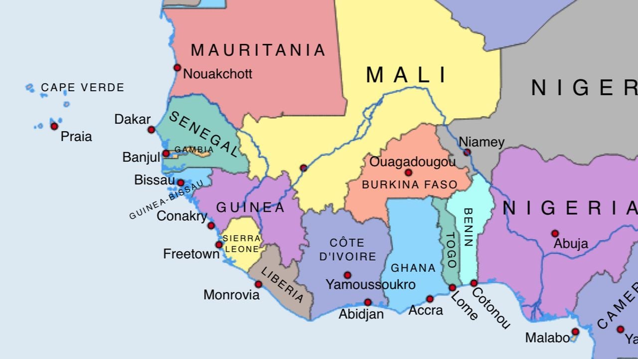 Kaart Afrika
