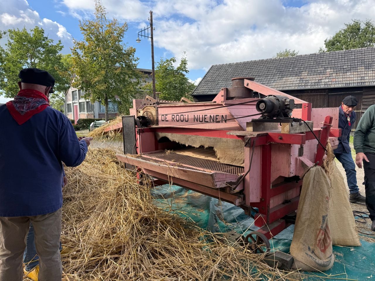 De dorsmachine (foto: Omroep Brabant).