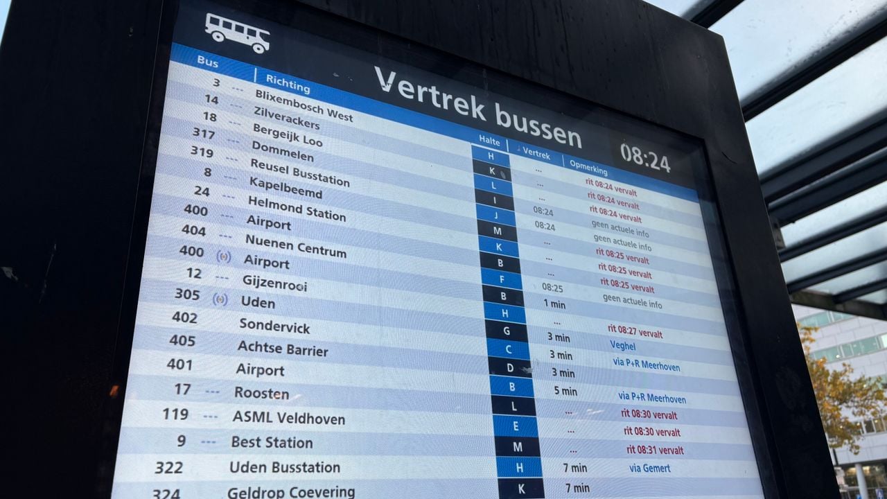 Verschillende ritten vallen door de staking uit (foto: Wilco Zonneveld).