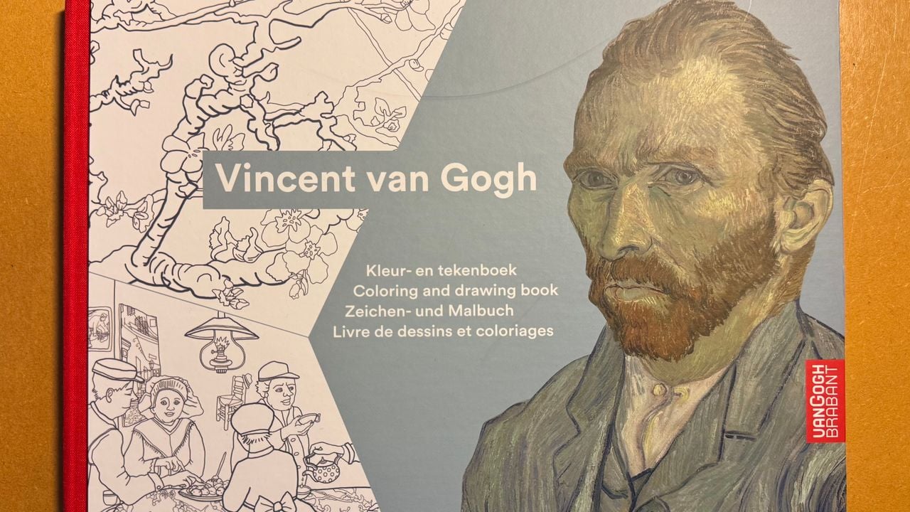 Een Vincent van Gogh-kleur- en schetsboek.