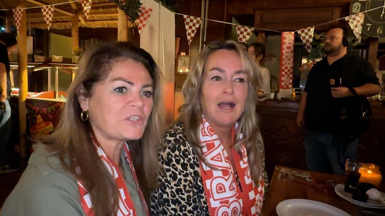 Gourmetten in de ochtend bevalt Angela en Miranda boven verwachting goed (foto: Omroep Brabant).