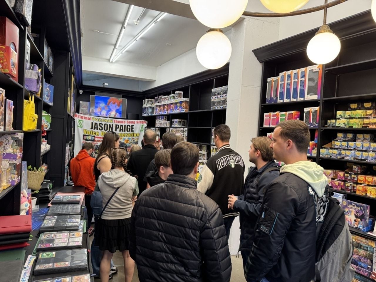 De wachtrij voor Jason Paige (foto: Floortje Steigenga).