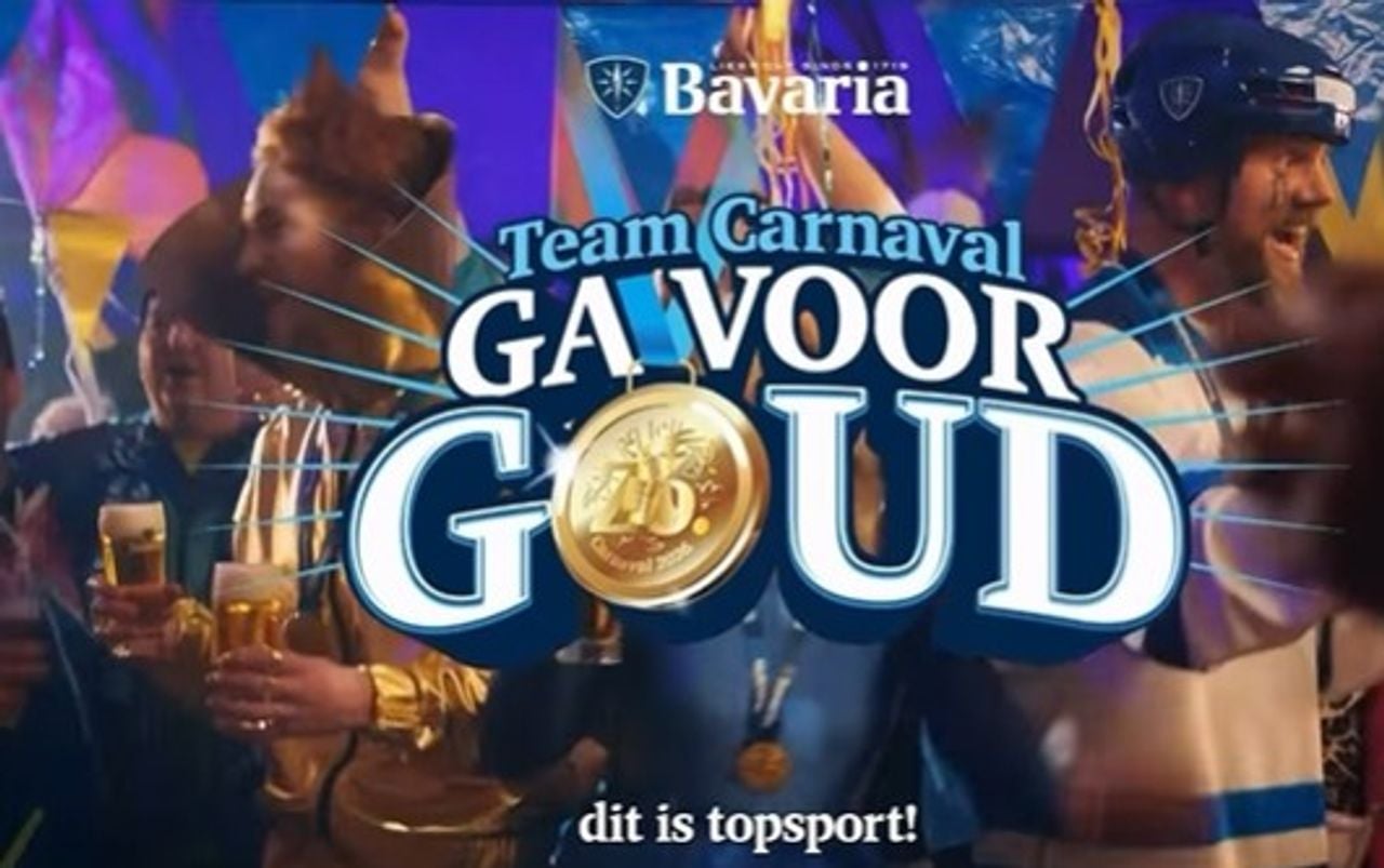 Vijf biertjes in de Bavaria-reclame (foto: Bavaria).