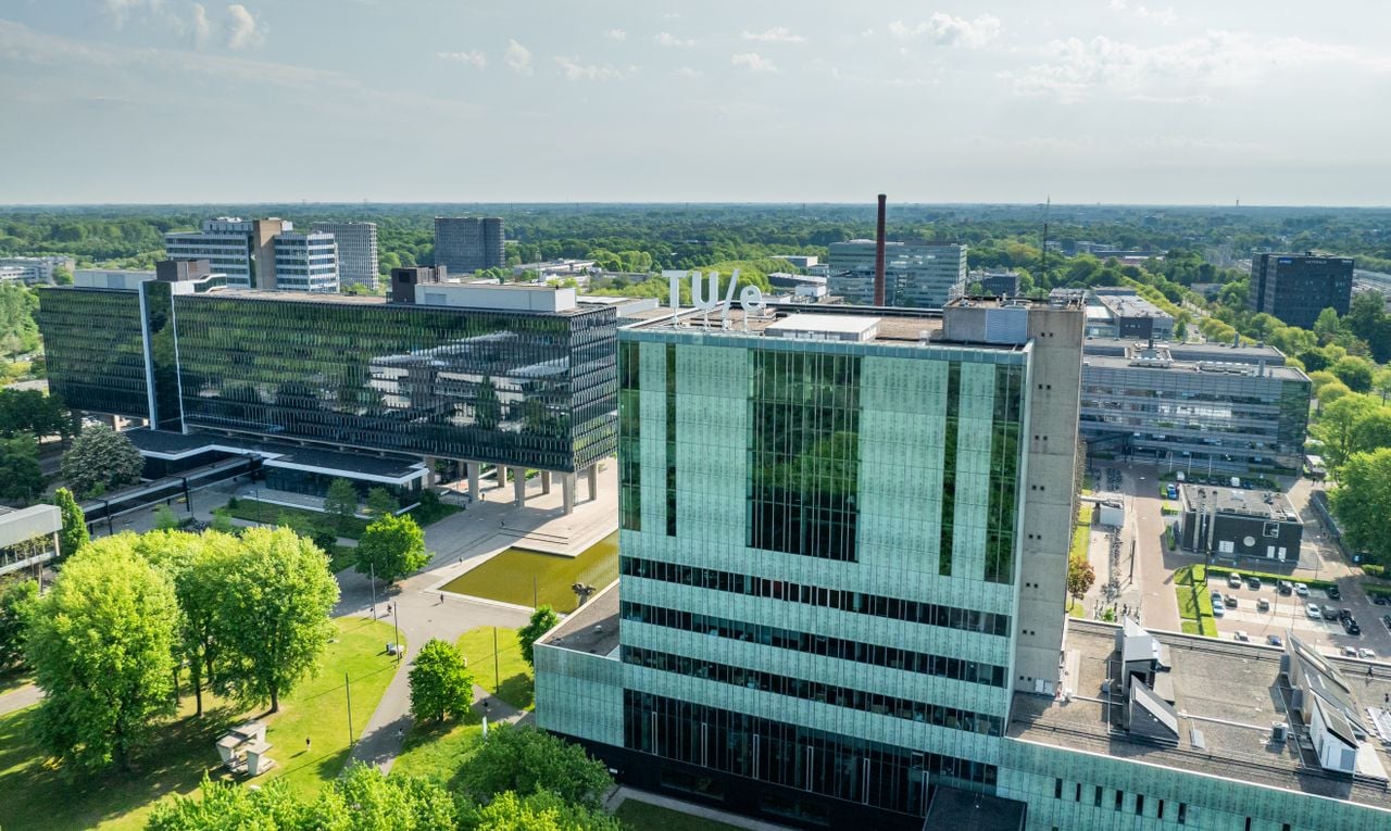 Het terrein van de TU/e (foto: TU/e).