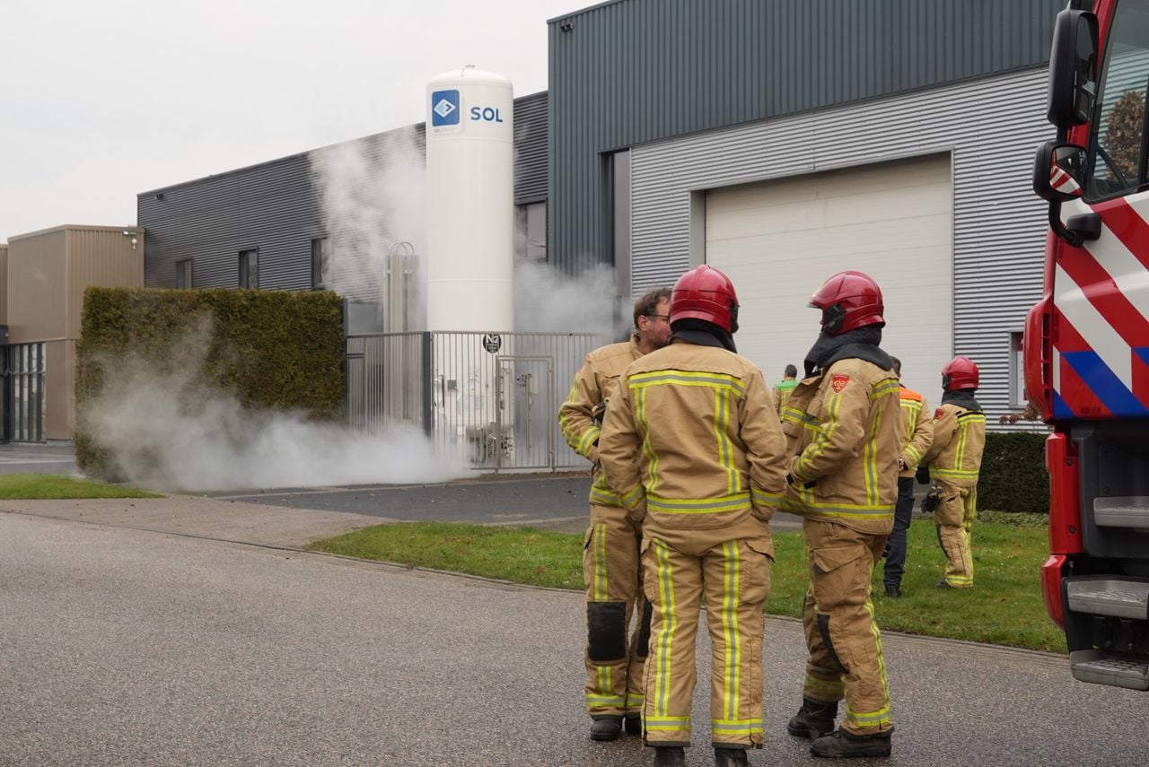 Lekkende stikstoftank Asten (foto: Harrie Grijseels / Persbureau Heitink).