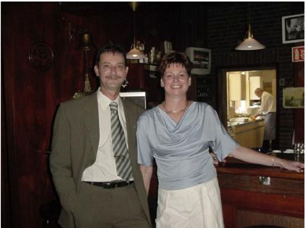 Ida en Frank samen in het café (foto: Ida Welbers). 