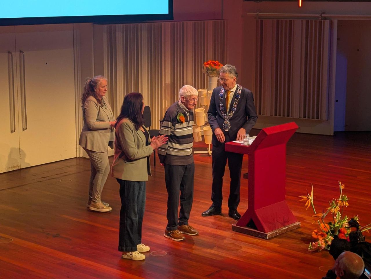 Jo Pennings (92) uit Eindhoven is de oudste man die een lintje krijgt (foto: Ferenc Triki).
