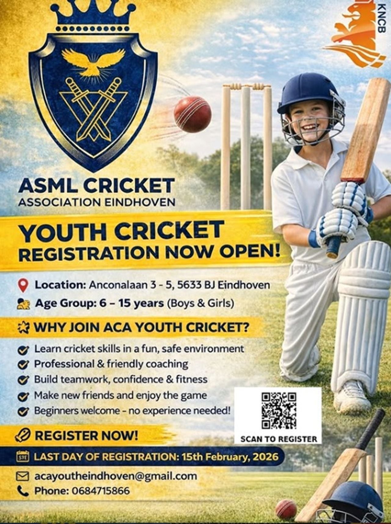 Een poster om nieuwe leden te werven. 