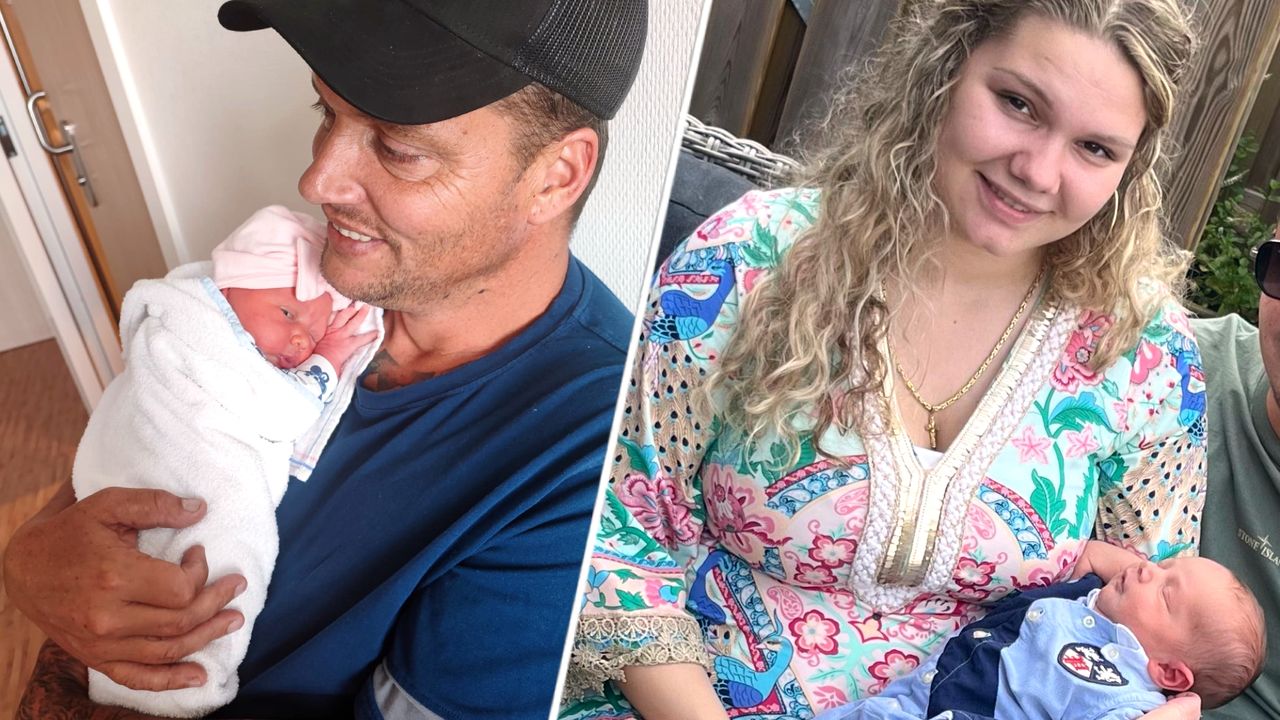 Steve met baby Nena-Mae en Sam met baby Jordan.