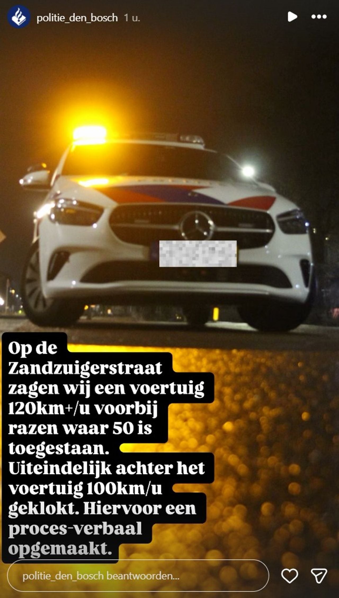 Foto: Instagram politie Den Bosch.
