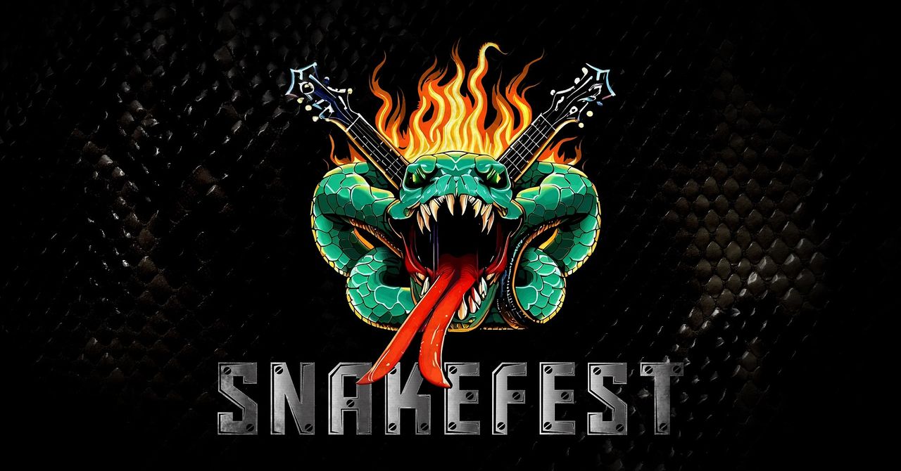 Het logo van het benefietconcert Snakefest, vrijdag in Breda.