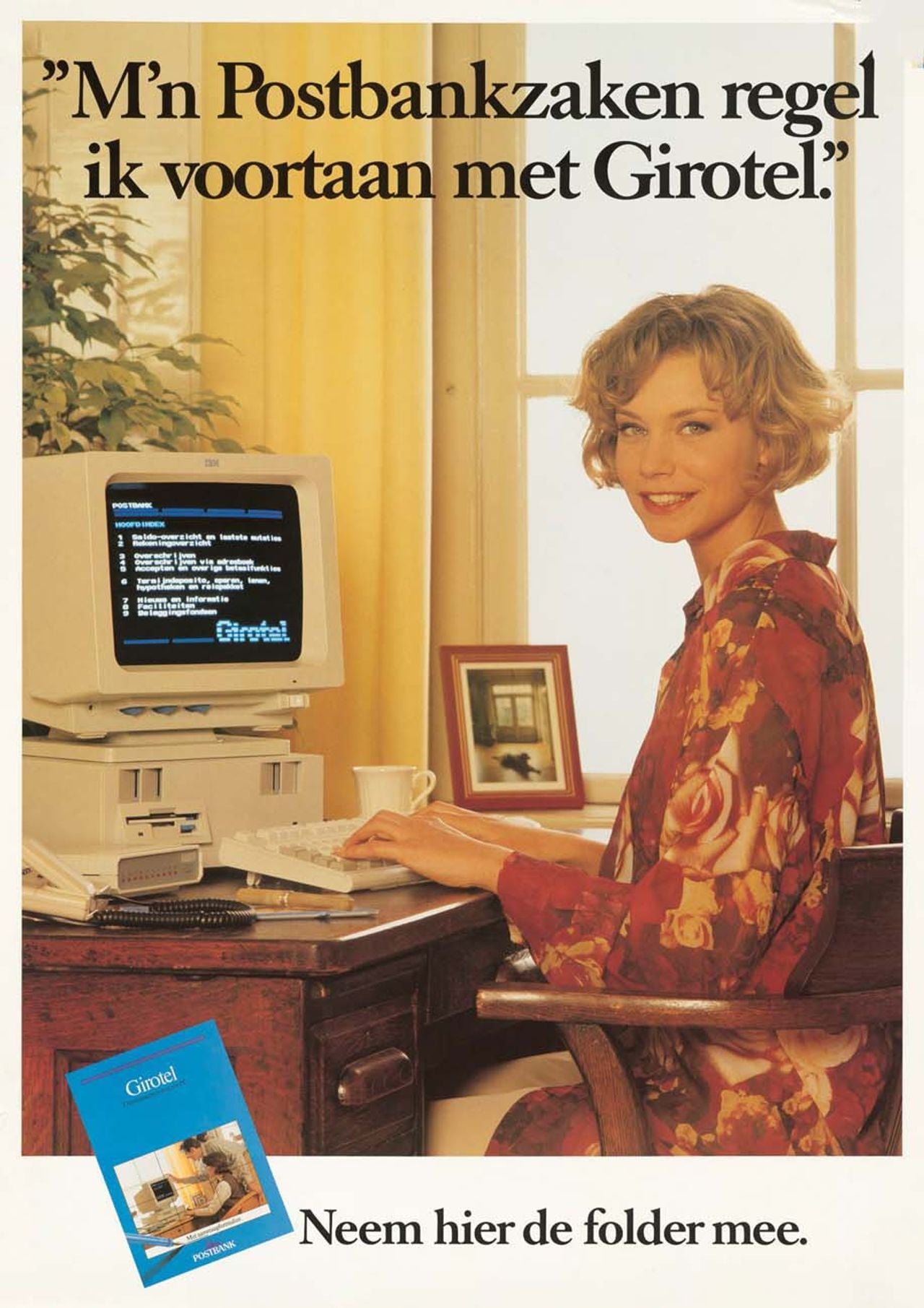 Reclameposter Postbank over Girotel (foto: ING).
