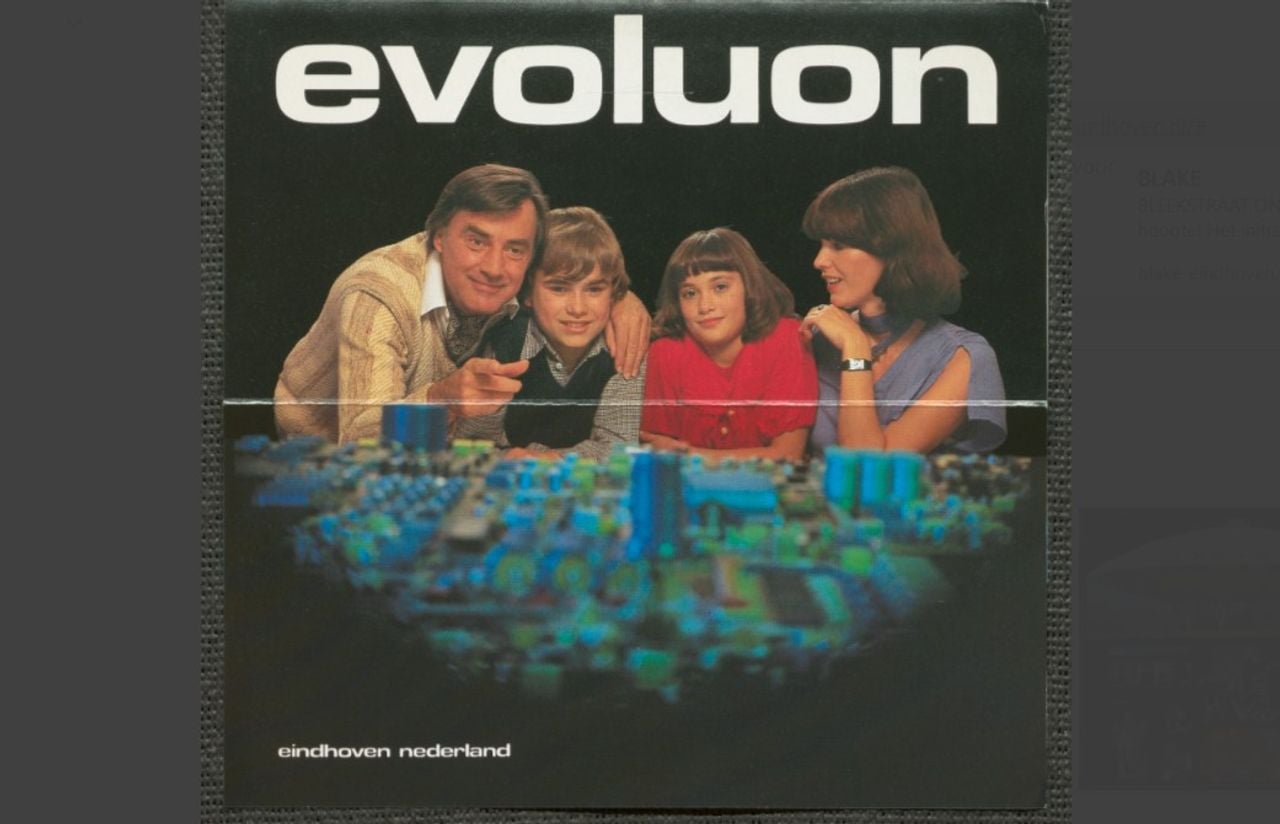 Reclame voor het Evoluon (Foto: Collectie RHCe, flyer Evoluon).
