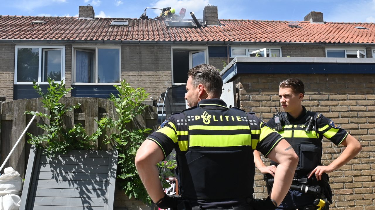 Brand in huis in Breda (foto: Perry Roovers / Persbureau Heitink).