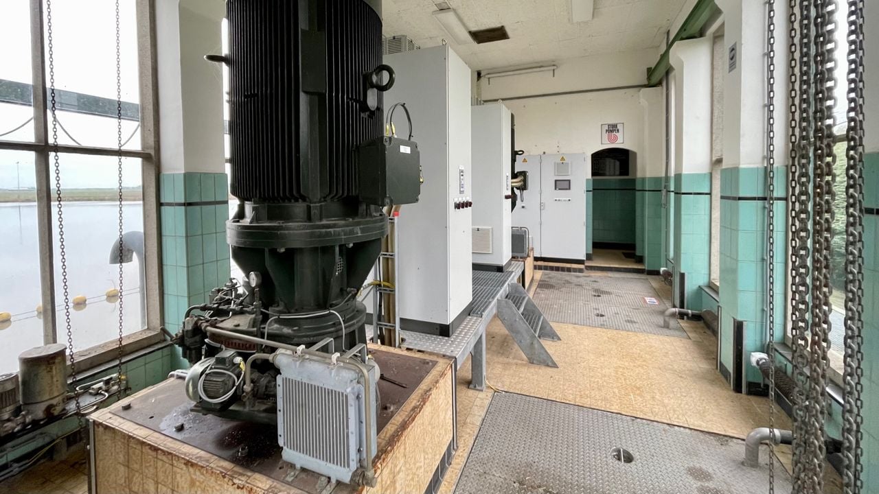 De pompen in het gemaal Brooymans in Steenbergen (foto: Erik Peeters)