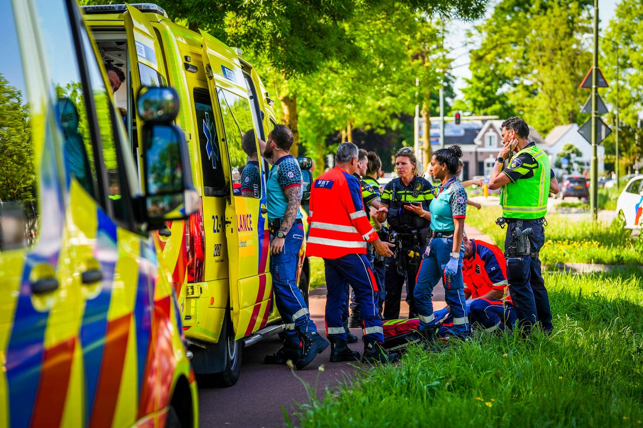Ambulance en politie werden ingezet (foto: Persbureau Heitink).