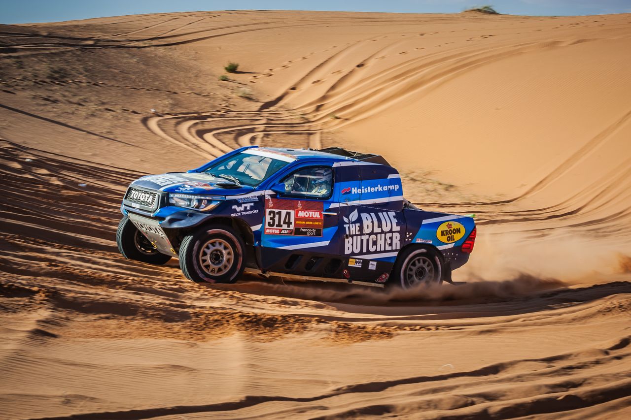 Erik van Loon tijdens de Dakar Rally in 2020 (foto: Robin Verheggen).