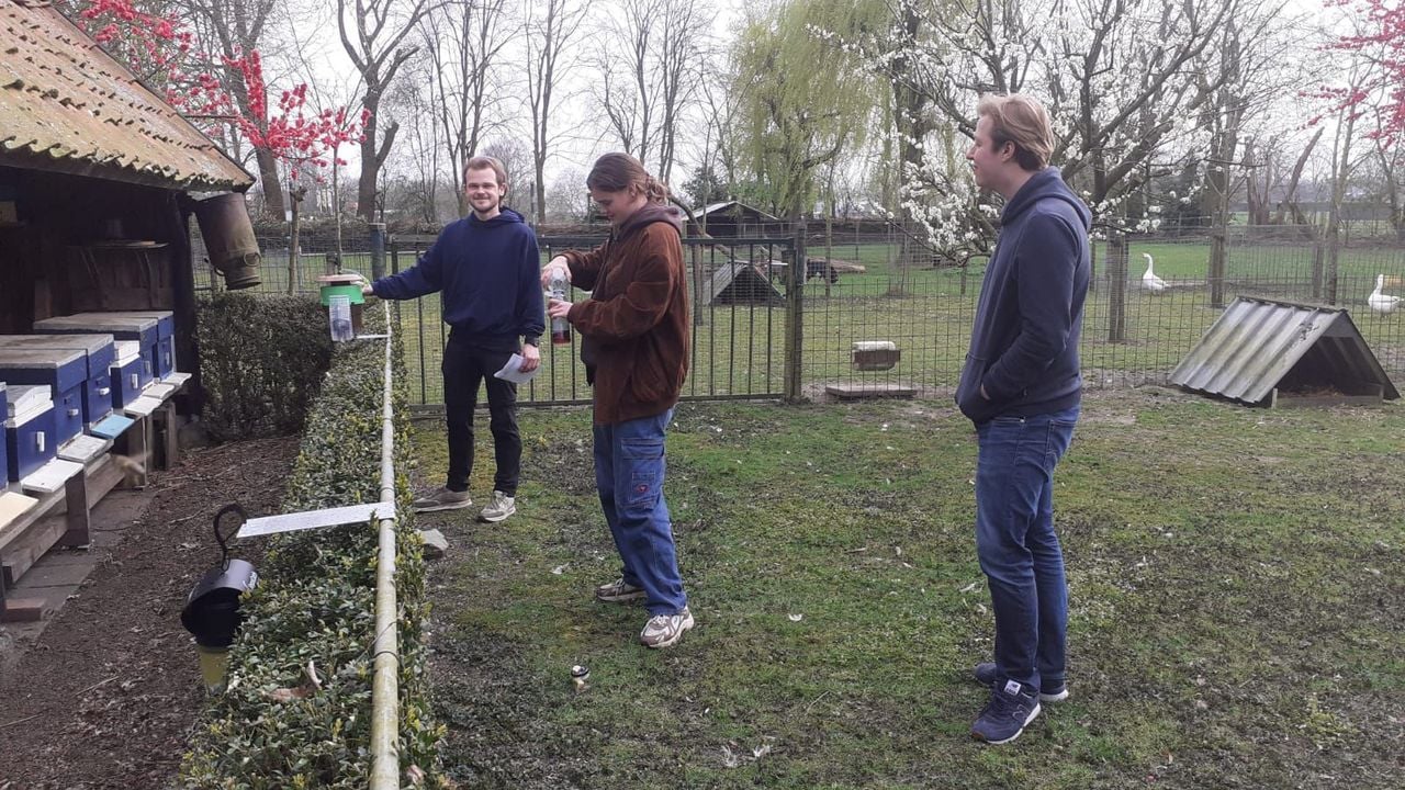 Onderzoek in het werkgebied in de Kempen (privéfoto).