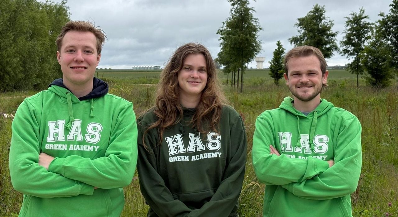 Daan, Sanne en Stijn duiken in de wereld van de hoornaars (Privéfoto).