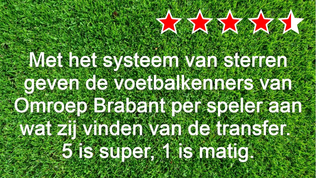 Uitleg sterrensysteem.