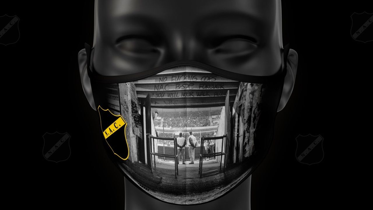 Een van de mondmaskers van NAC 