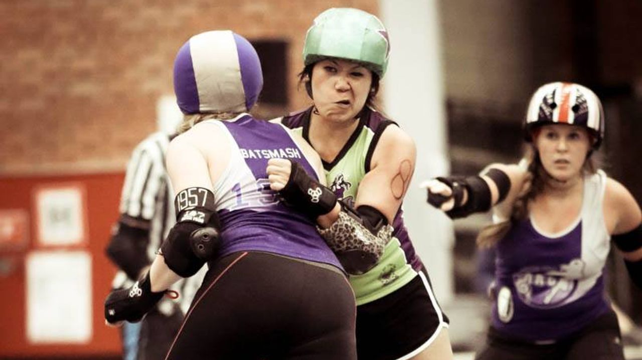 Trang Kager-Nguyen met de groene helm. (Foto: Danielle Tempelaars) 