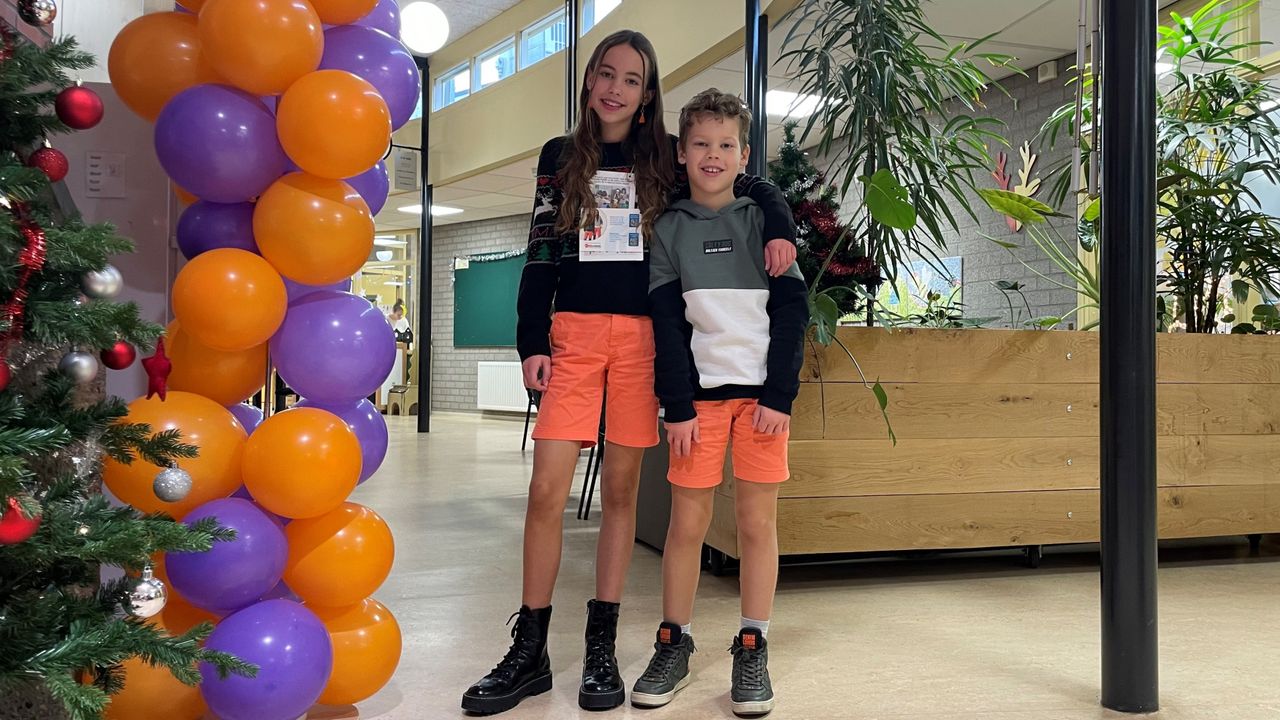 Elin en Fedde in actie voor KiKa (foto: Jos Verkuijlen)