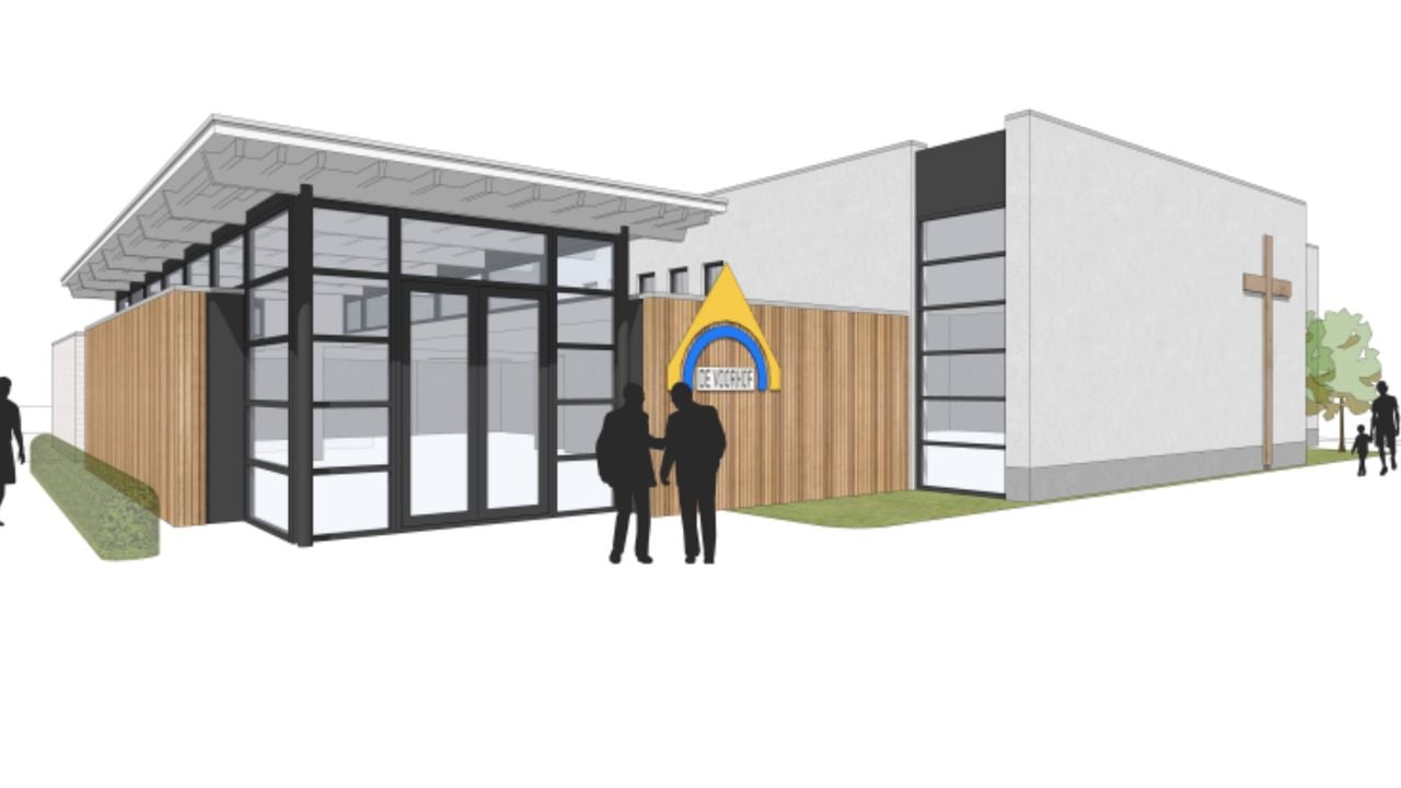 Een impressie van het nieuwe kerkgebouw in het voormalige winkelpand (foto: Jos Pruijssen)