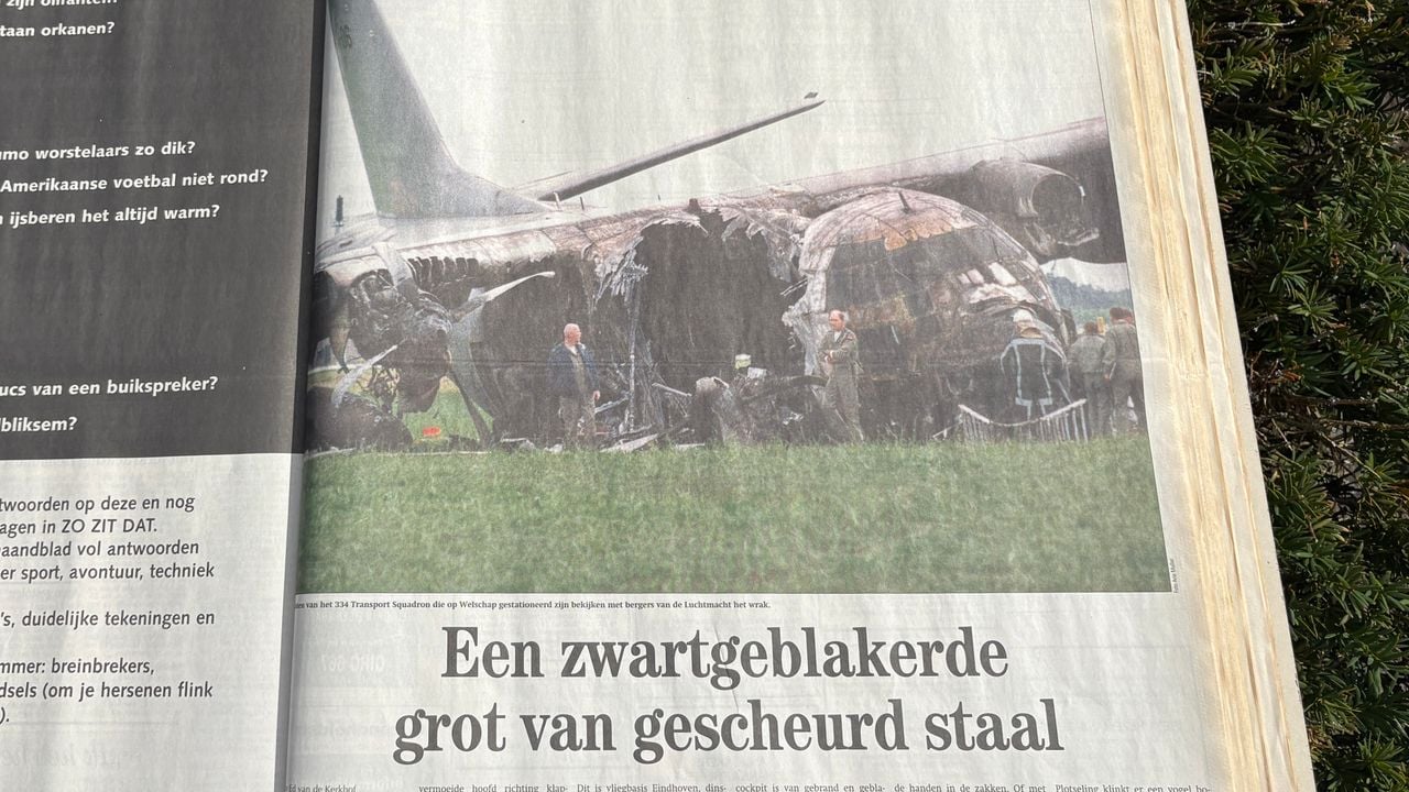 De foto van Arie Muller stond zo destijds in de krant (foto: Rogier van Son). 