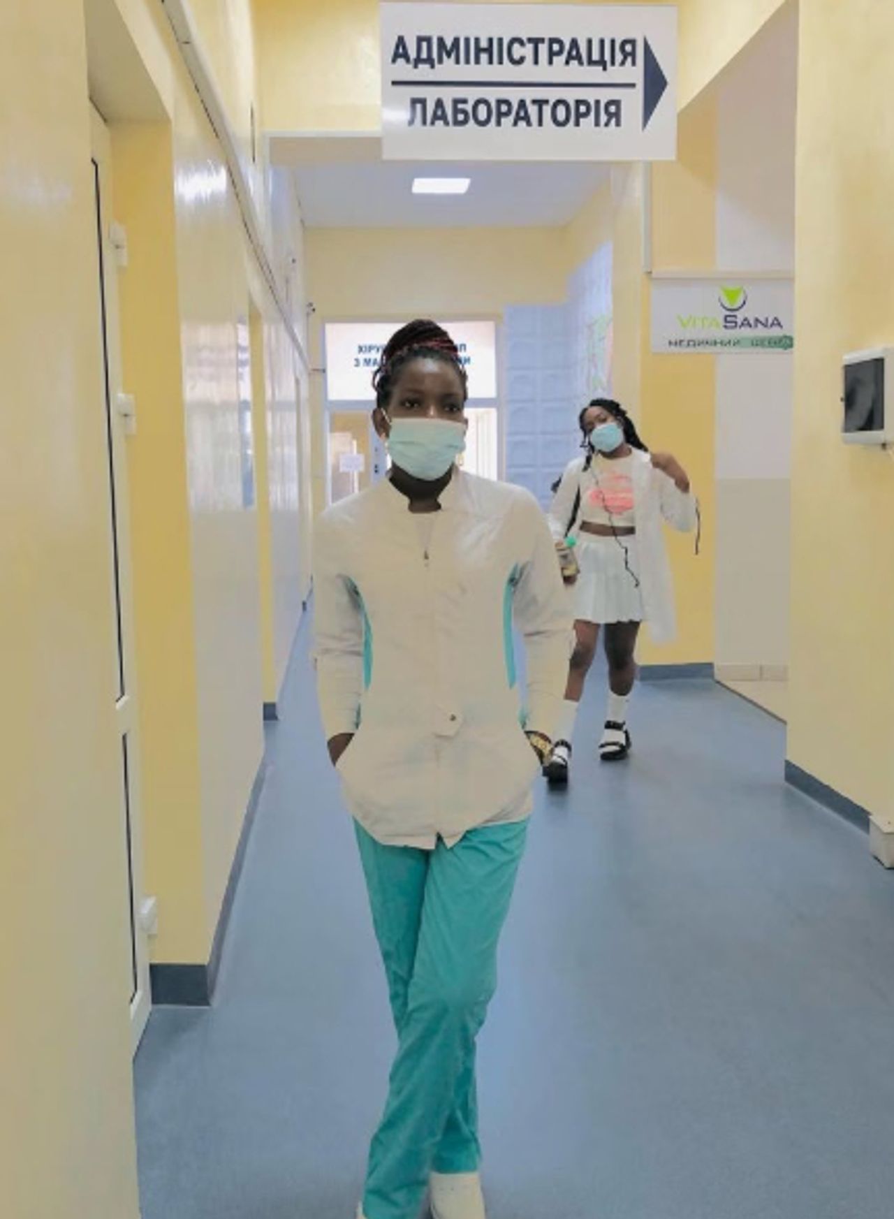 Gracia Katombe Nkulu aan het werk (foto: Gracia Katombe Nkulu).