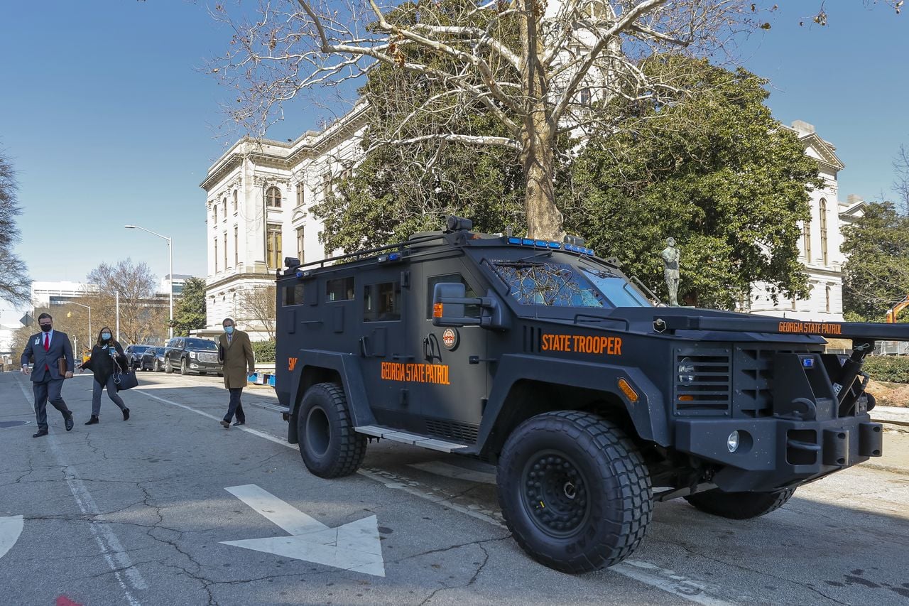 Een gepantserde BearCat in de Verenigde Staten. Niet het voertuig uit het verhaal (foto: ANP / Erik S. Lesser.)