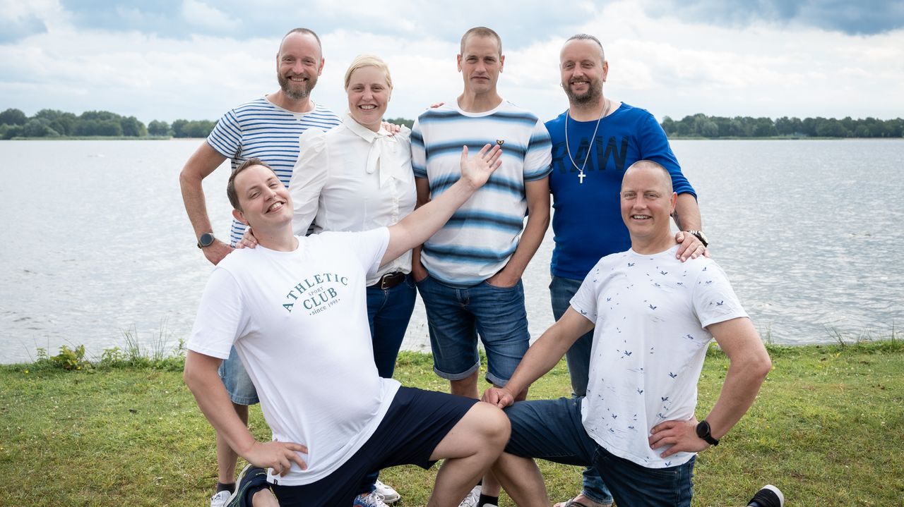 Rien en zijn vier broers en zus (privéfoto).