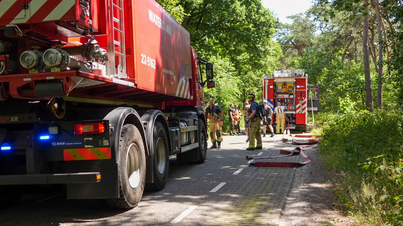 Brand in bos bij Handel (Harrie Grijseels / Persbureau Heitink).