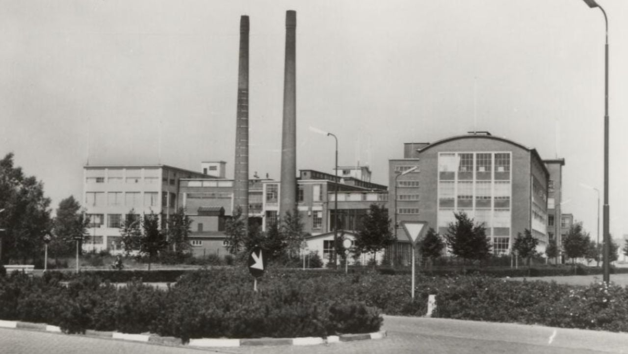 De fabriek van Jansen de Wit in Schijndel tussen 1950 en 1980 (foto: Heemkundekring Schijndel).