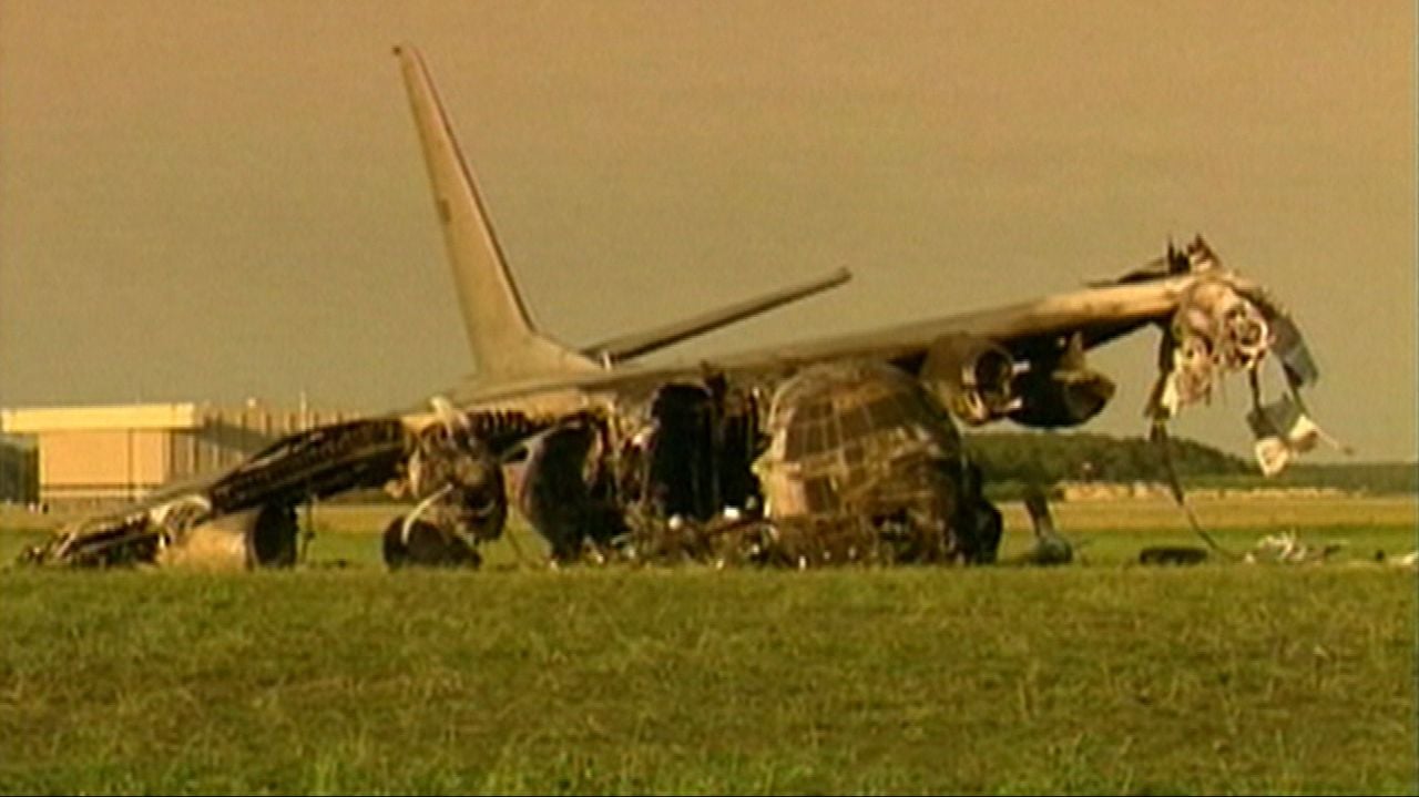 Het Hercules-vliegtuig.